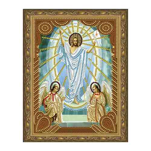Алмазная мозаика 5D Molly с нанесенной рамкой 20х30 см Воскресение Христово 7 цветов арт. 101453370191