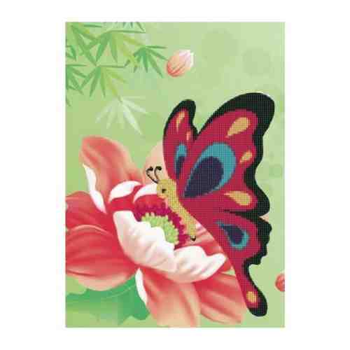 Алмазная вышивка «Бабочка», 17x22 см, Цветной (Premium) арт. 101372096728