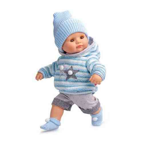 Berjuan Berjuan Кукла Берхуан (Бержуан) (Berjuan Baby Shoes Nino) Мальчик со звуком, в теплом костюме (34 см) арт. 848766070