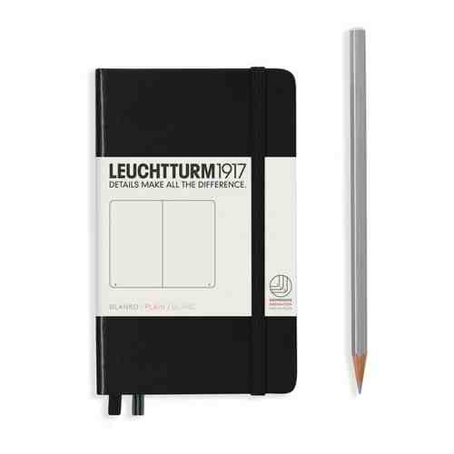 Блокнот Leuchtturm Pocket A6 93л без линовки твердая обложка Черный арт. 101491401501
