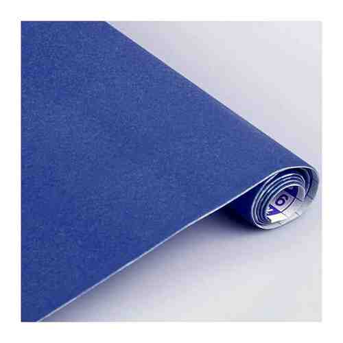 Бумага бархатная самоклеящаяся SADIPAL в рулоне 0,45х1 м Голубой арт. 1401096050
