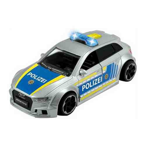 Dickie Toys Полицейская машинка Audi RS3 фрикционная с аксессуарами, 15 см арт. 100852511811