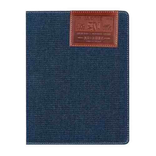 Дневник универсальный для 1-11 класса Dark blue jeans, твёрдая обложка, джинсовая ткань, термотиснение, ляссе, 48 листов арт. 470090034