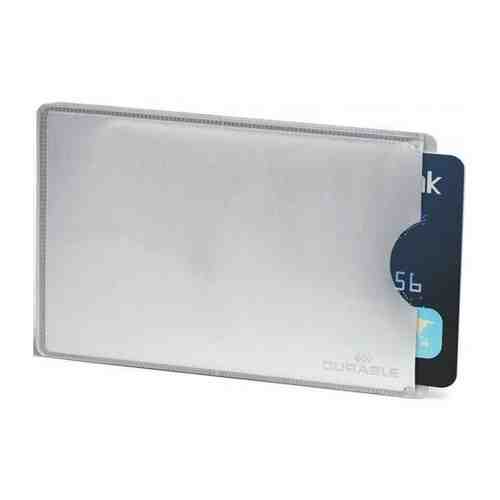 Durable Держатель для кредитной карты Durable 8900-23 RFID SECURE 54х85мм серебристый (упак.:10шт) арт. 101385823609