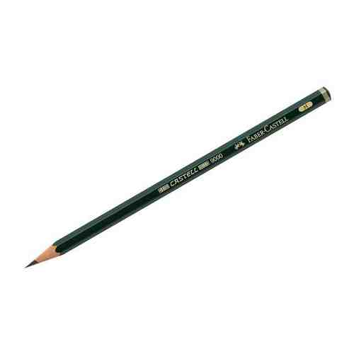 Faber-Castell Карандаш чернографитный Faber-Castell Castell 9000 H, заточенный арт. 663477913