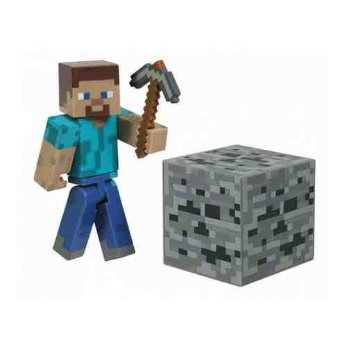 Фигурка JAZWARES Minecraft Steve Игрок с аксессуарами 8см арт. 1728146892