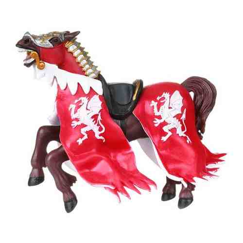 Фигурка Конь короля знака Дракона красный 13 см из серии Рыцари и замки игрушка арт. 374327334