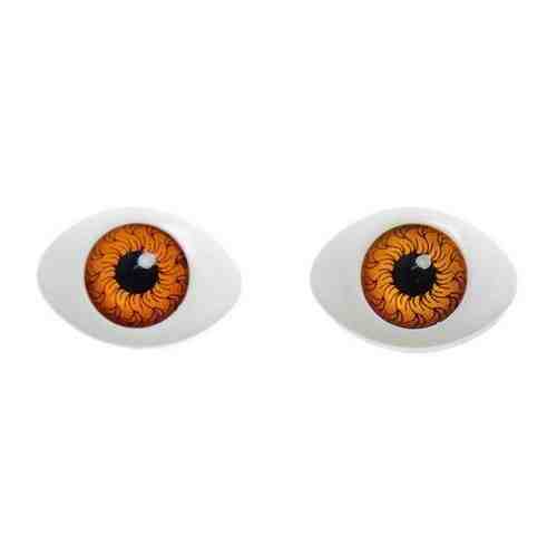 Глаза, набор из 8 шт., размер радужки — 12 мм, цвет карий арт. 101589281964