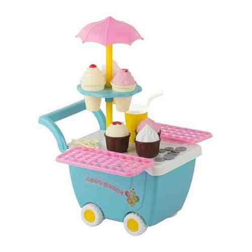 Игровой набор с мороженым, на тележке, детский набор с мороженым, магазин мороженого, 13 предметов арт. 101695848038