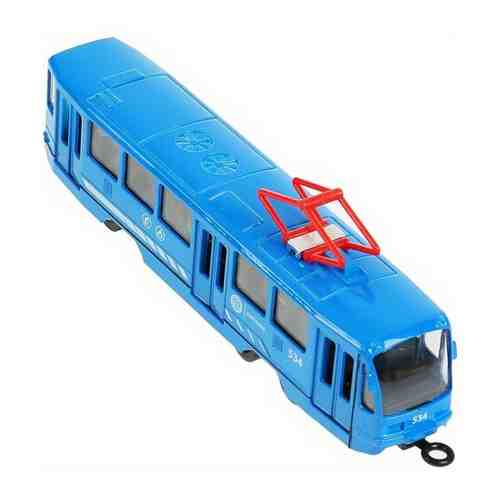 Игрушка инерционная металлическая технопарк TRAM71403-18SL-BU Трамвай, синий, 18,5 см арт. 101234732612
