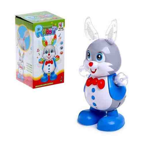 Игрушка «Кролик», работает от батареек, танцует, световые и звуковые эффекты арт. 101462615869