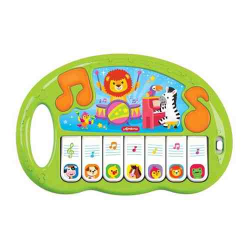 Интерактивная развивающая игрушка Азбукварик Пианино Волшебные нотки Зеленый 2019 арт. 101164469947