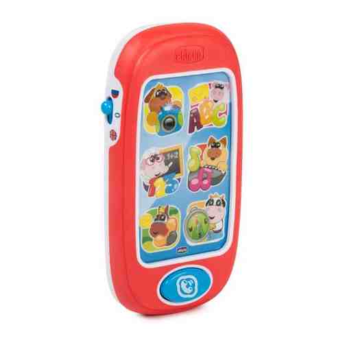 Интерактивная развивающая игрушка Chicco Говорящий смартфон ABC, красный арт. 100309816041