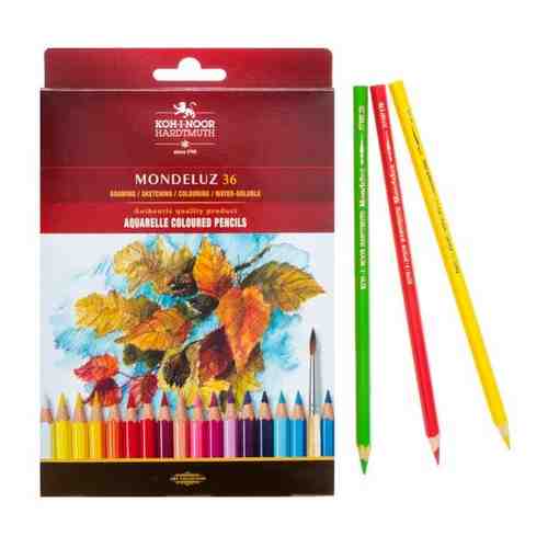 Карандаши акварельные набор 36 цветов, Koh-I-Noor Mondeluz 3719 арт. 101461315684