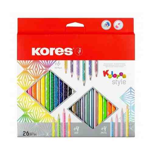 Карандаши цветные Kores Kolores Style 26 цветов 1311707 арт. 1397636098