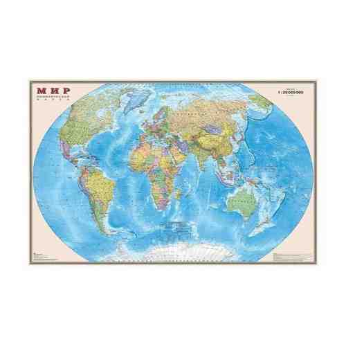 Карта мира политическая 90*58см, 1:35М, интерактивная, ламинированная арт. 101610223462