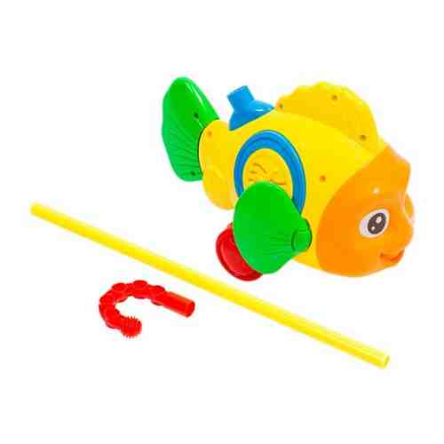 Каталка в виде желтой рыбки. Помогает развить координацию ребенка. арт. 101190099721