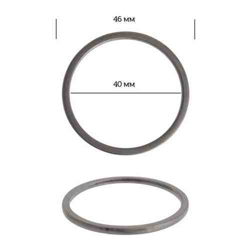 Кольцо металл TBY-3D13551.3 46мм (внутр. 40мм) цв. черный никель уп. 10шт арт. 101482766114