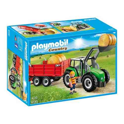 Конструктор Playmobil Country 6130 Большой трактор с прицепом арт. 13584661