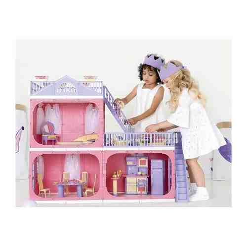 Коттедж двухэтажный для кукол «Маленькая принцесса» арт. 101410343850