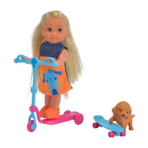 Кукла Еви на скутере и скейте с собачкой, арт. 1723252955