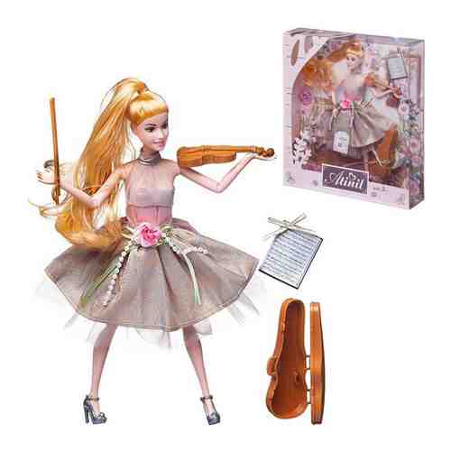 Кукла Junfa Atinil Цветочная гармония в наборе со скрипкой 28см, блондинка WJ-22279/блондинка арт. 101646173037