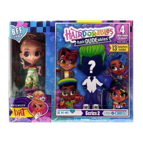 Кукла загадка Hairdorables 2 серия 23775 девочка Kat и мальчик Сладкая парочка / Игрушка сюрприз для девочки арт. 101640269261