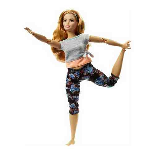 Куклы и пупсы: Кукла Барби Блондинка Фитнес (полное тело) - Безграничные Движения, Mattel арт. 1756348721