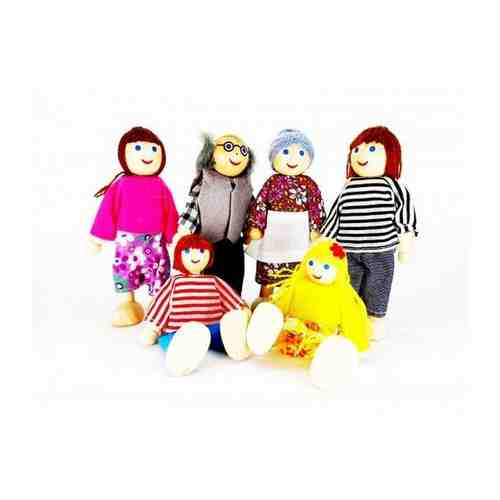 Куколки семейка из 6 человек(набор миниатюрных кукол) арт. 101339613373