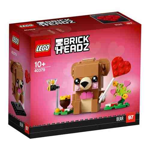 Lego Конструктор LEGO BrickHeadz 40379 Мишка на День св. Валентина арт. 799070003
