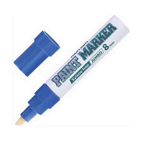 Маркер-краска MunHwa Jumbo (8мм, синий, нитро-основа) 6шт. (JPM-02) арт. 101460733409