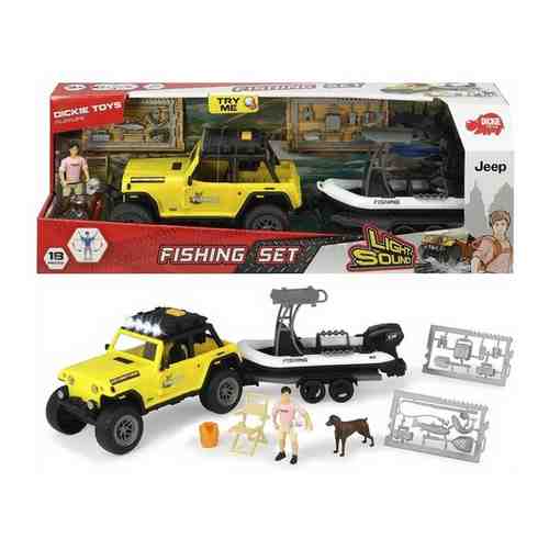 Машина внедорожник Fishing Set Dickie Toys / Игровой набор Dickie Toys Рыбак / Машина Джип Commando арт. 101757245526