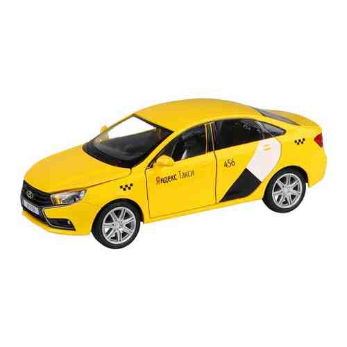 Машинка Автопанорама Lada Vesta Яндекс Такси, 1/24, жёлтая, инерционная JB1251345 арт. 101381442734