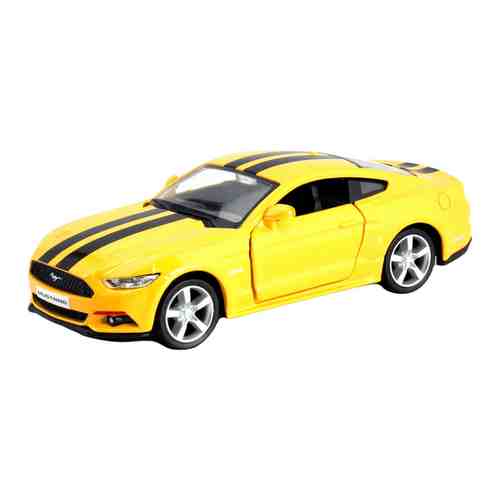 Машинка металлическая Uni-Fortune RMZ City 1:32 Ford 2015 Mustang with Strip инерционная, цвет желтый, 12,7х5,08х3,75 см 554029C-YL арт. 100364363052