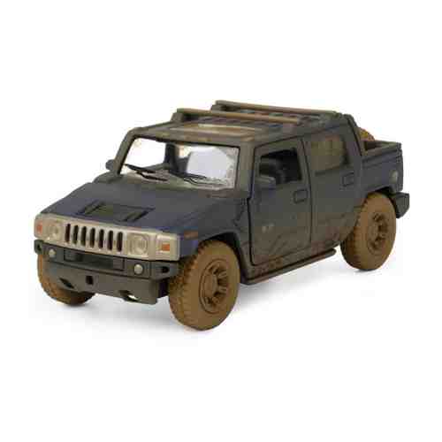 Машинка Serinity Toys Hummer Н2 грязный (5097DYKT) 1:40, 13 см, синий арт. 101664567883