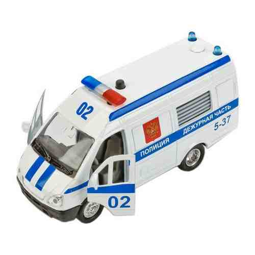 Микроавтобус металлический инерционный газель 2705 полиция 1:43 со звуком и светом арт. 100390564058