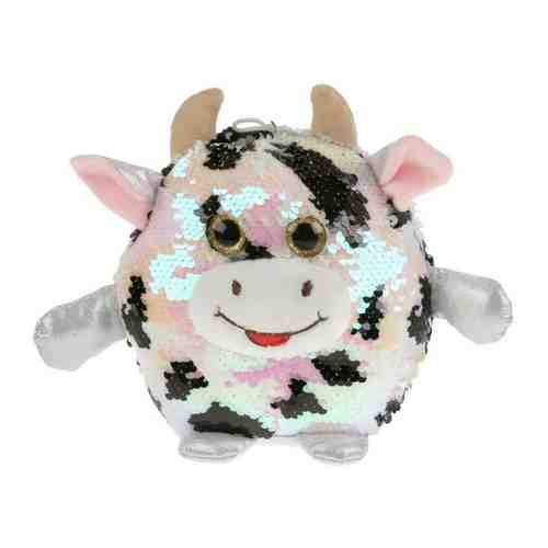 Мягкая игрушка мульти-пульти JE7002-1LNS корова из пайеток пятнистая арт. 101764392795