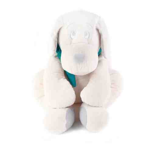 Мягкая игрушка Собака 60 см белый/бирюзовый арт. 101215768121