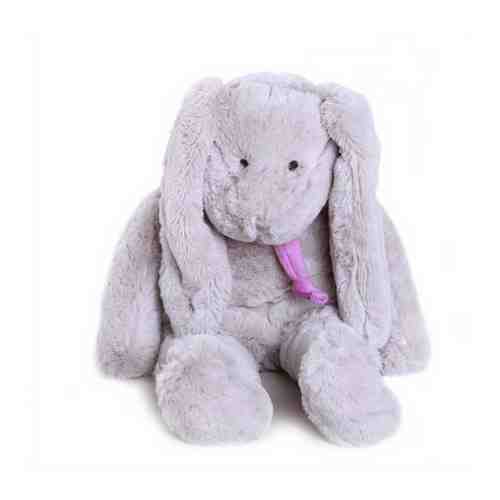 Мягкая игрушка Заяц 40 см серый/фиолетовый арт. 101214131170