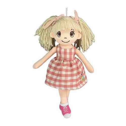 Мягкая кукла ABTOYS M6045 в клетчатом платье, 30 см арт. 544607063