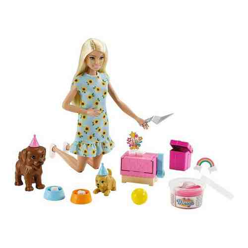 Набор Barbie кукла+питомцы Вечеринка GXV75 арт. 851336028