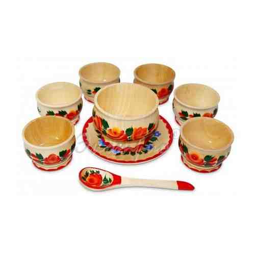 Набор деревянной посуды для кукол Полянка арт. 101462786570