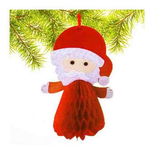 Набор для создания подвесной ёлочной игрушки из фетра и бумаги гофре «Дед Мороз» арт. 101462770188