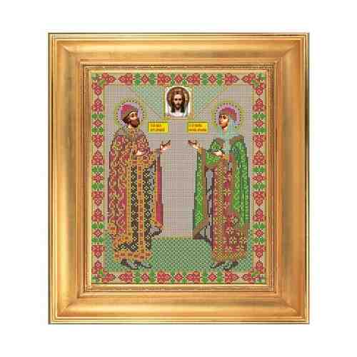 Набор для вышивания бисером Икона «Св. Петр и Феврония Муромские» арт. 100977735367