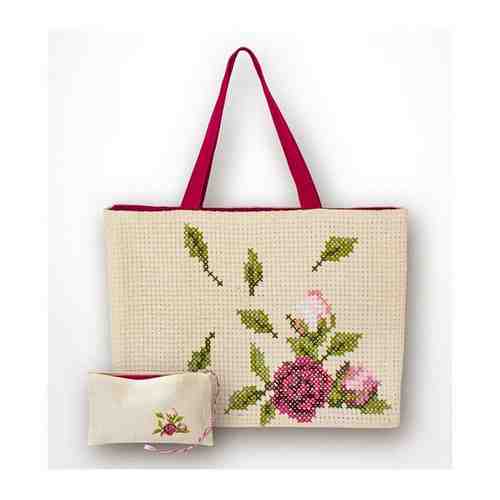 Набор для вышивания Розы, Luca-S, сумка с кошельком арт. 100932231617