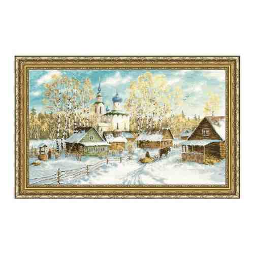Набор для вышивания «Золотое Руно» МД-012 Деревенская зима арт. 447724621