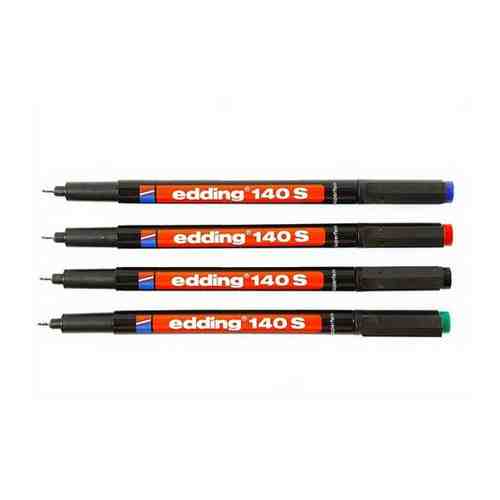 Набор маркеров промышленных Edding E-140 S/4 для глянцевых поверхностей и пленок 4 цвета (0.3 мм) арт. 100974769084