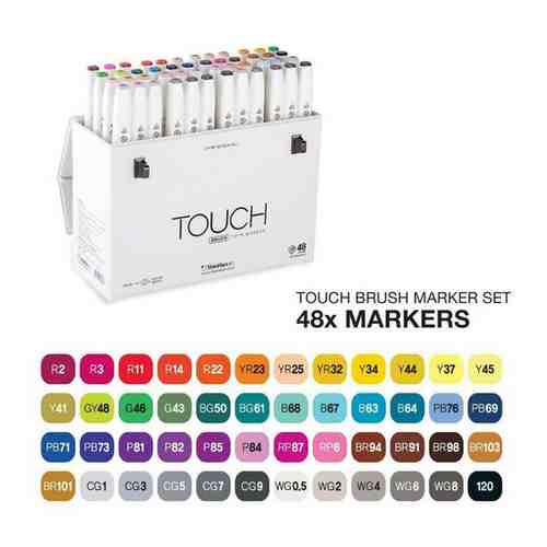 Набор маркеров Touch Twin BRUSH 48 цв, основные тона арт. 1736958131