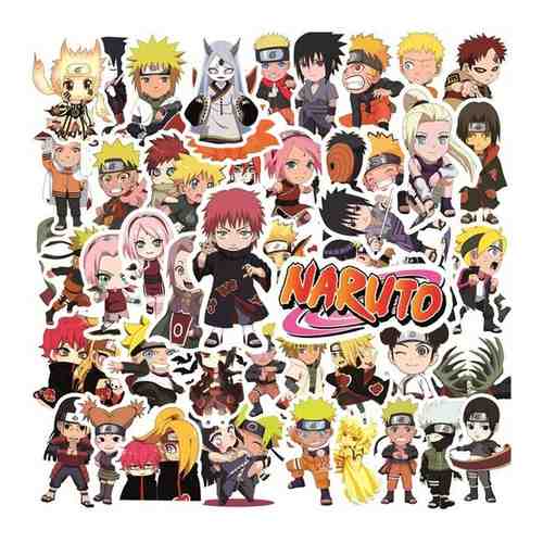 Набор наклеек Наруто 50шт. 3.0/Naruto sticker pack 50pcs. 3.0 / арт. 101498711256
