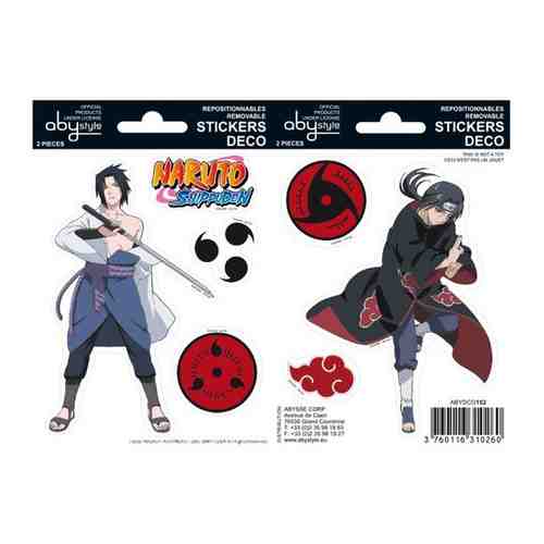 Набор наклеек Naruto Shippunden: Sasuke / Itachi арт. 101614675683
